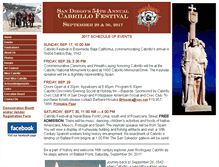 Tablet Screenshot of cabrillofestival.org